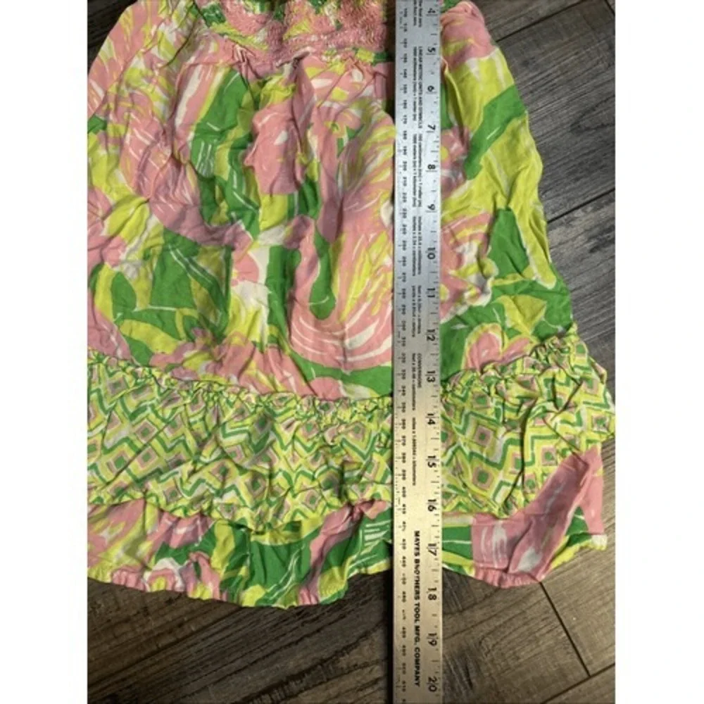 Lilly Pulitzer Baby Green Tropical Shift Dress Toddler Size 18M‎ Dress Only